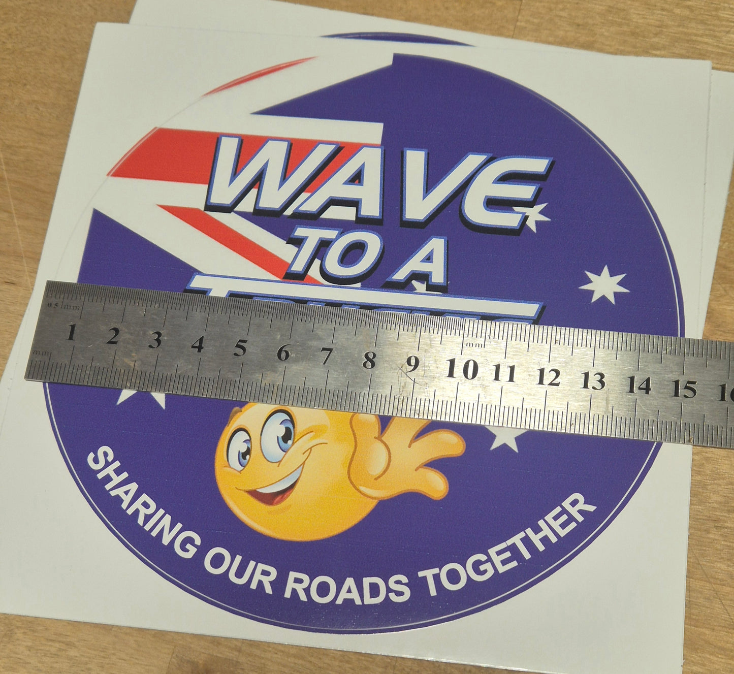 Wave to a Truckie Sticker