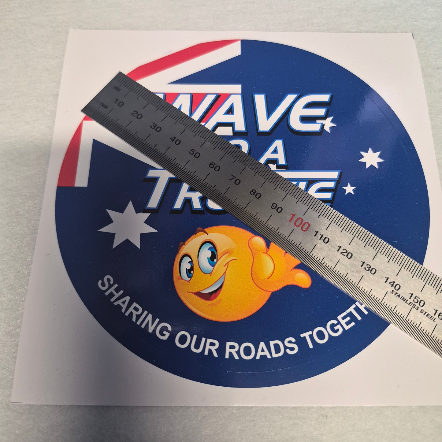 Wave to a Truckie Sticker
