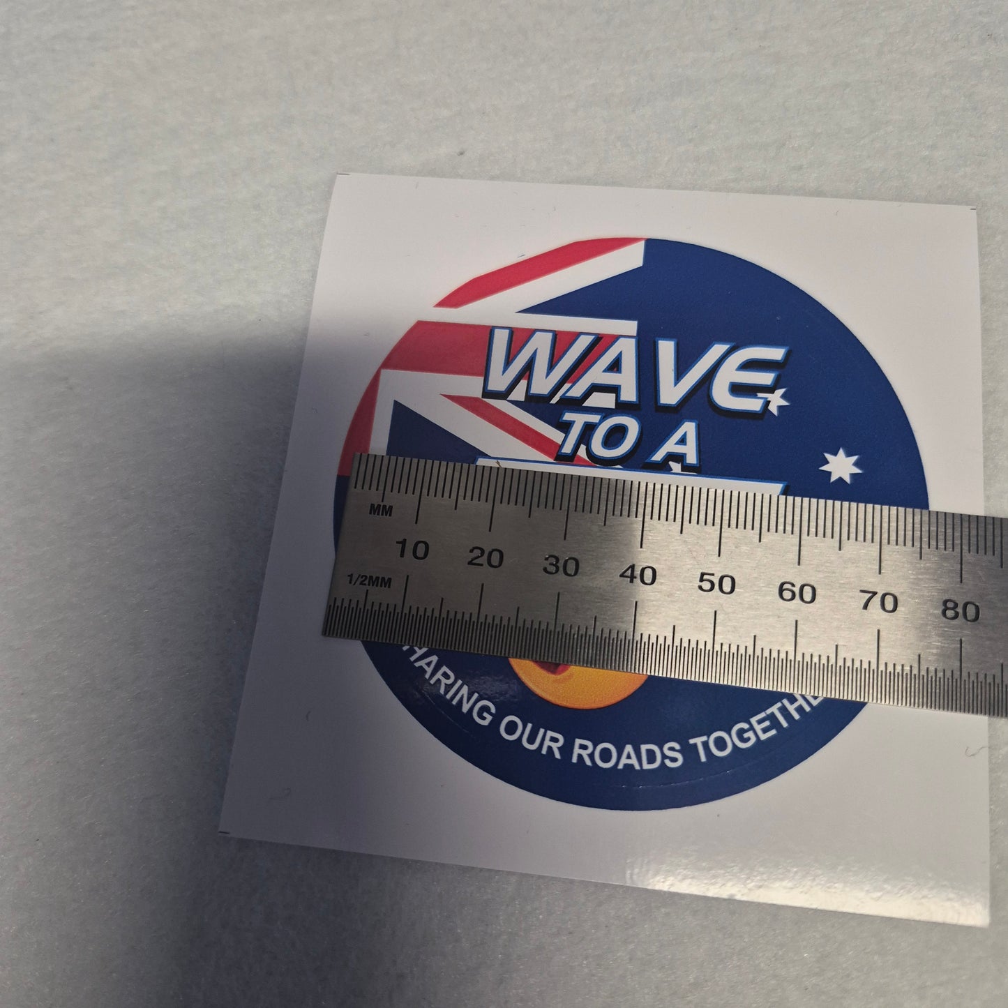 Wave to a Truckie Sticker