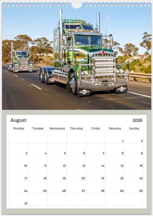 Copper Donkey Photo 2026 Truck Calendar