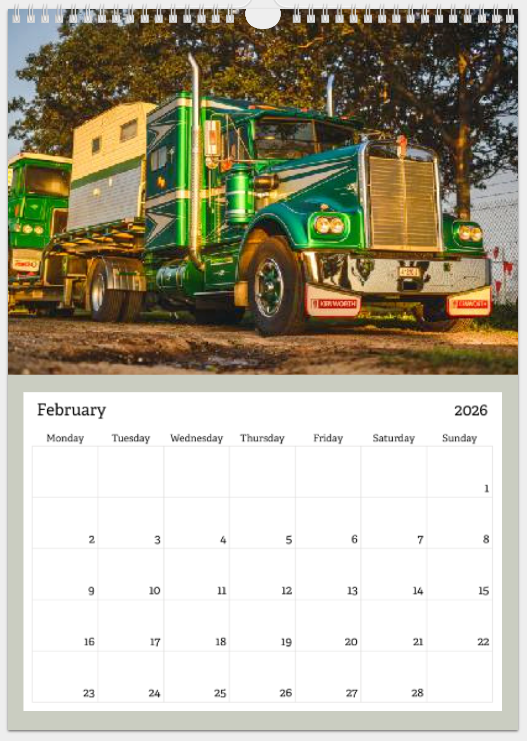 Copper Donkey Photo 2026 Truck Calendar