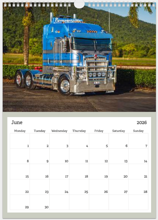 Copper Donkey Photo 2026 Truck Calendar