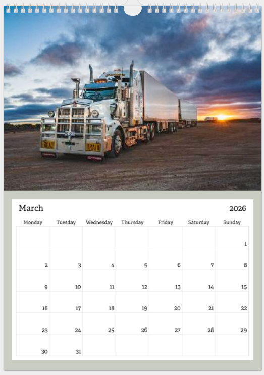 Copper Donkey Photo 2026 Truck Calendar