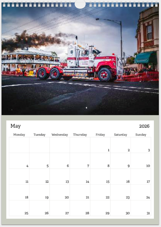 Copper Donkey Photo 2026 Truck Calendar