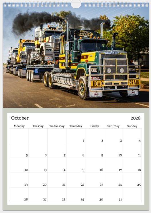 Copper Donkey Photo 2026 Truck Calendar